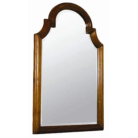 Country English Frame with Beveled Wall Mirror